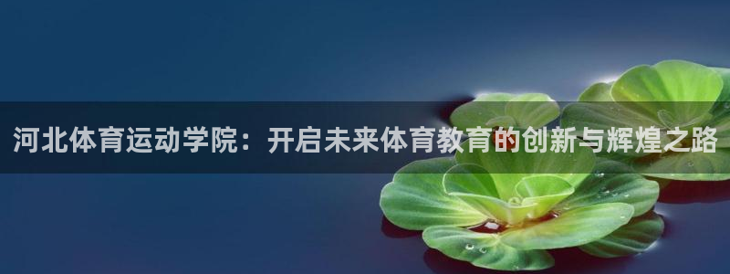 尊龙官方正版app代理：河北体育运动学院：开启未来体育教育的